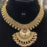 Real Gold Look Ruby Stone Set – Timeless Elegance