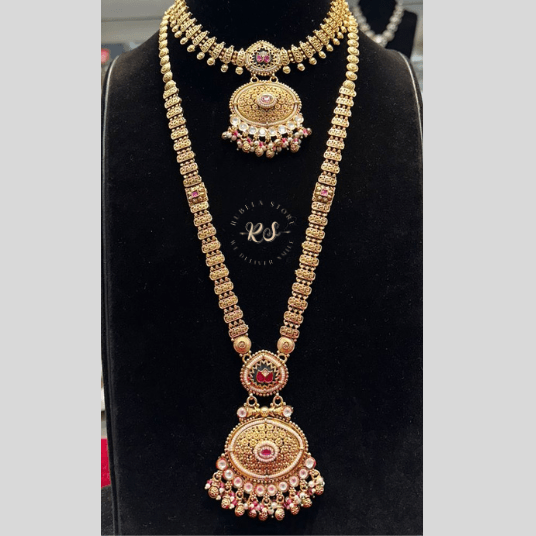 Untitled design (10) Real Look Golden Combo Set – Royal Shine by Rubela - Image 1