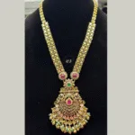 Real Look Antique Tanish Polish Pendant Set – Elegant Shine in Every Detail