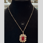 Rubela Tayani Kundan Pendant Set – Royal & Elegant