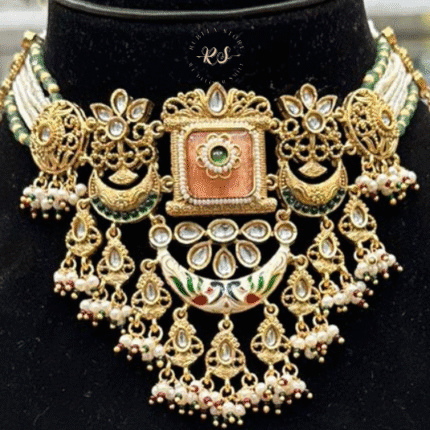 Real Look Golden Heritage Choker Set – Royal Shine