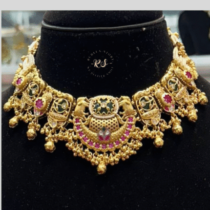 Rubela Real Look Golden Mina Kari Set – Elegant Traditional Beauty