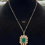 Rubela Real Look Mozonite Pendant Set – Shine Like a Star