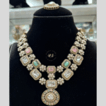 Rubela Shine Bright with Real Look Double Colour Polki Kundan Set