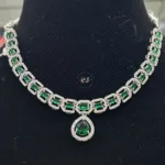 Rubela Shine Bright with Real Look Diamond Green Set