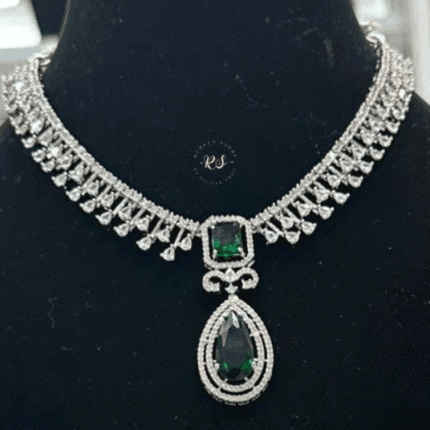 Rubela Shine Bright with Real Look Diamond Green Set