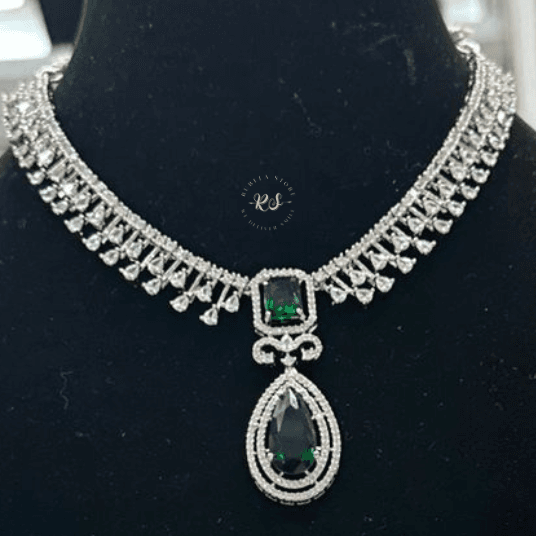 Untitled design - 2025-10-10T125432.529 Rubela Shine Bright with Real Look Diamond Green Set - Image 1