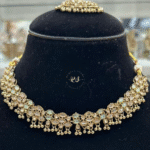 Rubela Elegant Golden Polki Set in Pink Mint – Rubela Store