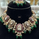 Rubela Elegant Real Look Kundan Green Set – Rubela Store