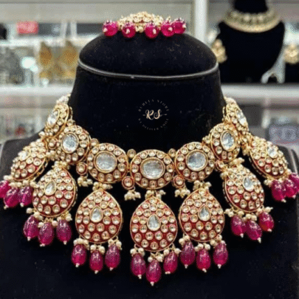 Rubela Royal Real Look Mina Kari Kundan Rubi Set by Rubela Store