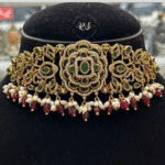 Real Look Mozonite Golden Choker Set – Royal Shine