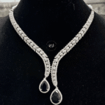 Rubela Real Look Diamond Set with Navy Blue Elegance ✨