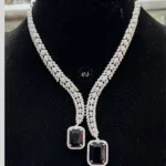 Rubela Elegant Real Look Diamond Set with Black Sparkle ✨