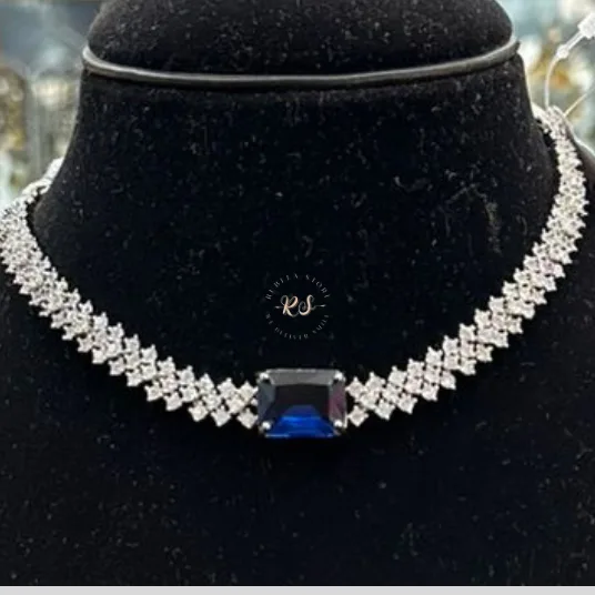 Untitled design (33) Rubela Shine Bright with the Real Look Blue Diamond Set ✨ - Image 1