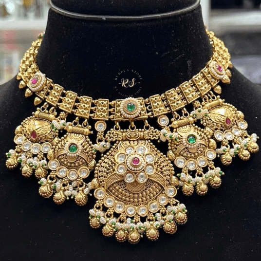 Untitled design (4) Real Look Golden Mina Kari Set – Royal Craft, Real Glow - Image 1