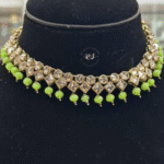 Rubela Golden Polki Mint Set – Shine with Royal Charm