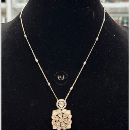 Rubela Elegant Real Look Mozonite Pendant Set ✨