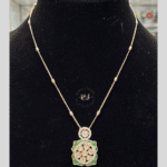 Rubela Elegant Real Look Mozonite Pendant Set ✨