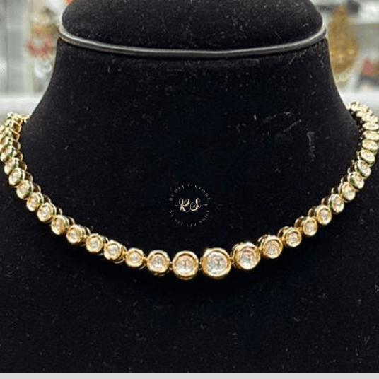 Untitled design (50) Rubela Elegant Real Look AC Kundan Set – Royal Shine ✨ - Image 1