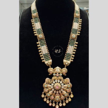 Rubela Shiny Real Look Golden Pendant Set – Everyday Royal Elegance