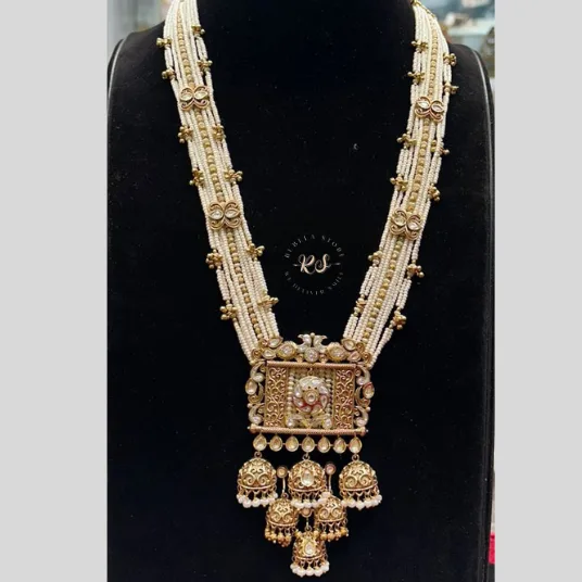 Rubela Shiny Real Look Golden Pendant Set – Everyday Royal Elegance - Image 1