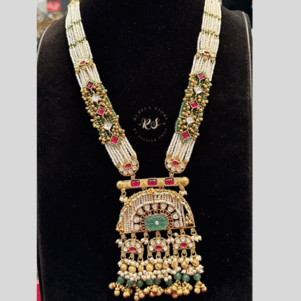 Rubela Shiny Real Look Golden Pendant Set – Everyday Royal Elegance