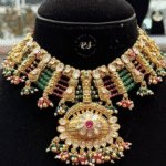 Rubela Real Look Golden Ruby Green Set – Royal Elegance Redefined