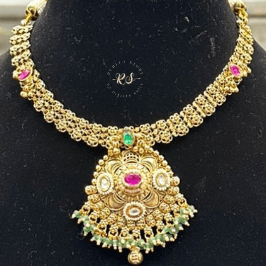 Untitled design (8) Rubela Real Look Golden Set – Shine with Royal Grace - Image 1