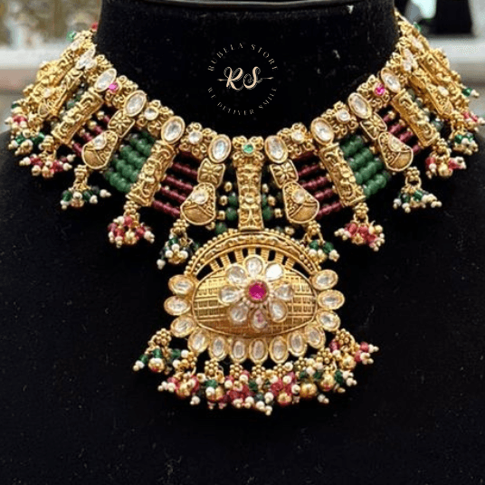 Untitled design Rubela  Real Look Golden Rubi Green Set – Shine Like Royalty - Image 1