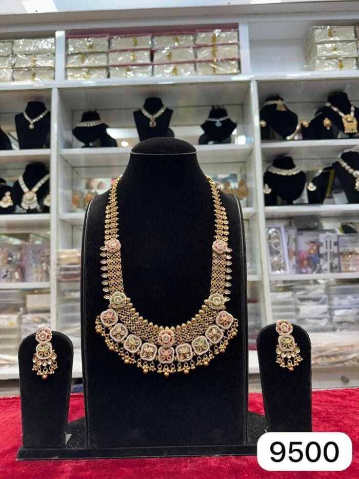 Rubela Real Look Golden Heavy Long Set – The Perfect Royal Touch - Image 2