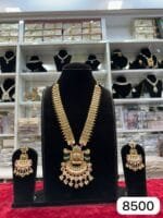 Rubela Real Look Golden Mina Kari Long Set – A Royal Work of Art - Image 2