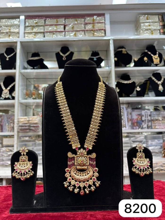 Rubela Real Look Golden Mina Kari Long Set – A Royal Work of Art - Image 2