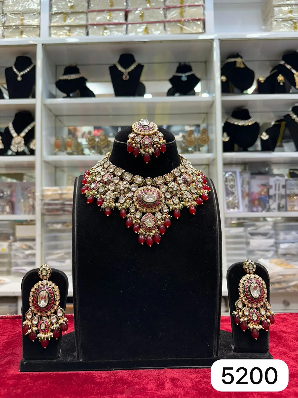 Rubela Real Look Kundan Heavy Set – Royal Elegance - Image 2