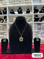 Rubela Real Look Mozonite Pendant Set – Shine Like a Star - Image 2