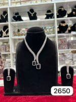 Rubela Elegant Real Look Diamond Set with Black Sparkle ✨ - Image 2