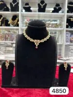 Rubela Elegant Real Look AC Kundan Set – Royal Shine ✨ - Image 2