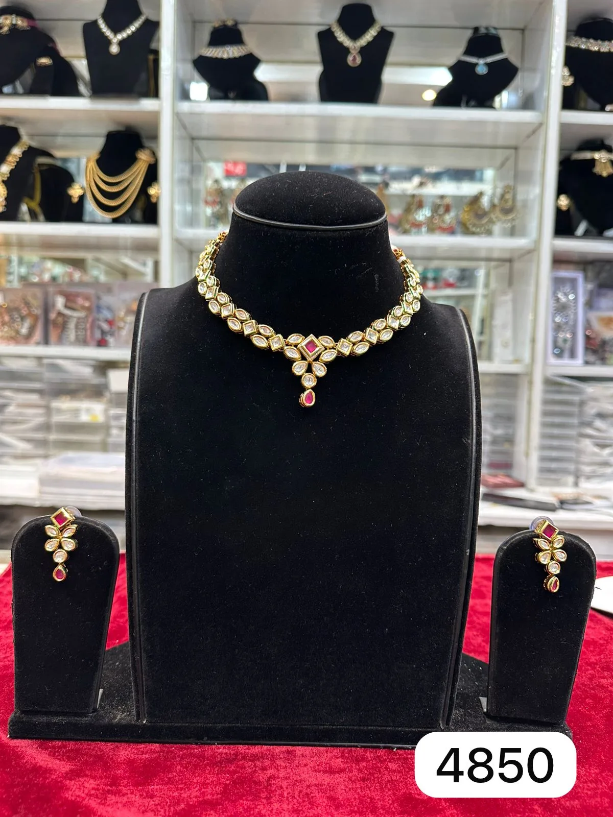 Rubela Elegant Real Look AC Kundan Set – Royal Shine ✨ - Image 2