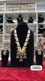 Rubela Shiny Real Look Golden Pendant Set – Everyday Royal Elegance - Image 2