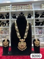 Rubela Shiny Real Look Golden Pendant Set – Everyday Royal Elegance - Image 2