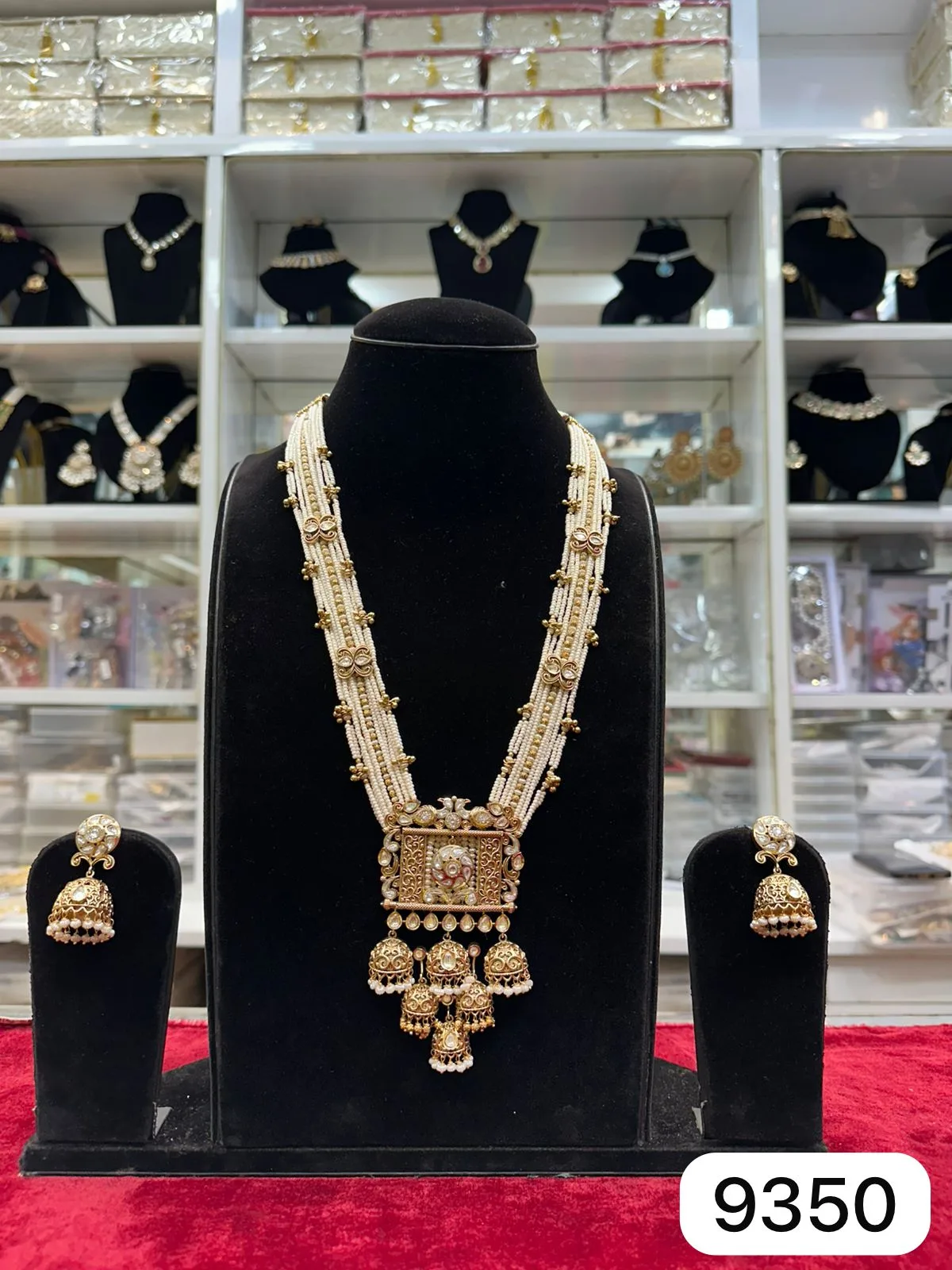 Rubela Shiny Real Look Golden Pendant Set – Everyday Royal Elegance - Image 2