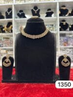 Rubela Shine Royal with the Real Look Golden Polki Kundan Set - Image 2