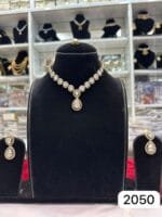 Rubela Shine Royal with the Real Look Golden Polki Kundan Set - Image 2