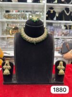 Rubela Royal Glow – Real Look Green Kundan Set by Rubela Store - Image 2