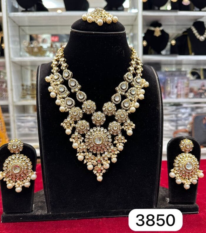 Rubela Royal Charm – Real Look Kundan Mina Kari Set by Rubela Store - Image 2