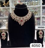 Rubela Elegant Golden Polki Kundan Rubi Set – Rubela Store - Image 2