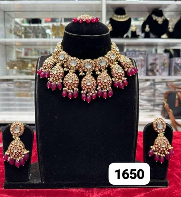 Rubela Royal Real Look Mina Kari Kundan Rubi Set by Rubela Store - Image 2