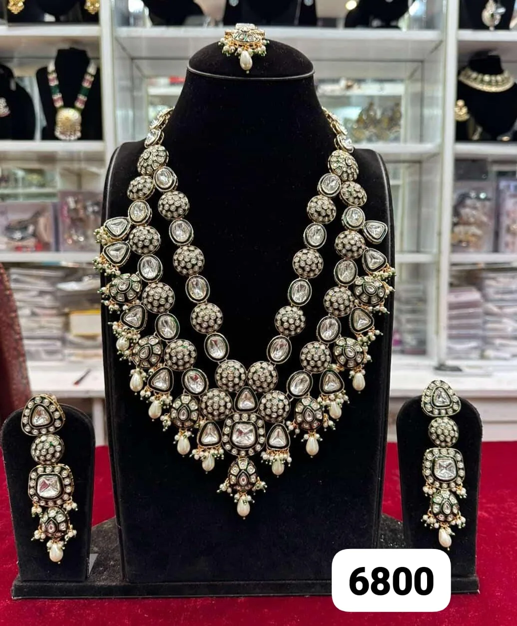 Rubela Real Look Kundan Minakari Toda Set – Royal Touch by Rubela Store - Image 2