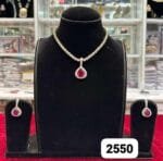 Rubela Real Look Golden Diamond Ruby Set – Shine Like Royalty with Rubela Store - Image 2