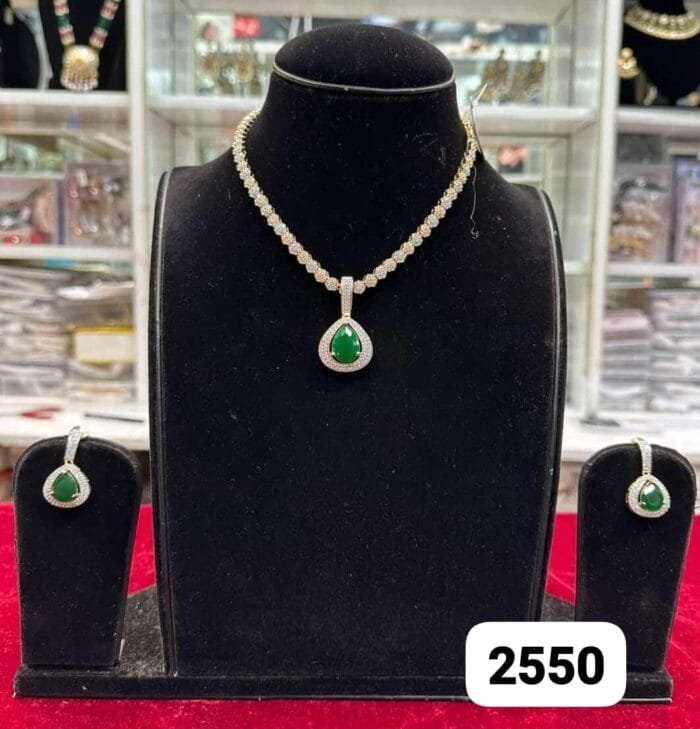 Rubela Real Look Golden Diamond Green Set – Shine with Rubela Store - Image 2