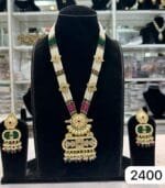Elegant Ruby Gold Look Long Set – Rubela Store - Image 2